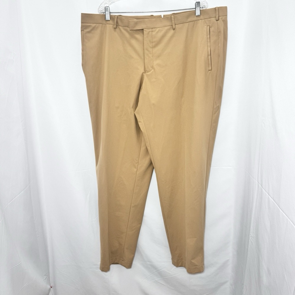 Sene FlexTech Travel Suit Mens Custom Made Unstructured Stretch 46-48L Khaki Tan - Picture 3 of 16